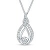 Thumbnail Image 1 of Previously Owned - Interwoven™ 1/10 CT. T.W. Diamond Pendant in Sterling Silver - 19"