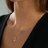 Thumbnail Image 2 of Previously Owned - Interwoven™ 1/10 CT. T.W. Diamond Pendant in Sterling Silver - 19"