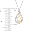 Thumbnail Image 4 of Previously Owned - Interwoven™ 1/3 CT. T.W. Diamond Pendant in 10K Two-Tone Gold - 19"