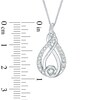 Thumbnail Image 7 of Previously Owned - Interwoven™ 1/2 CT. T.W. Diamond Pendant in 10K White Gold - 19"