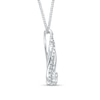 Thumbnail Image 3 of Previously Owned - Interwoven™ 1/5 CT. T.W. Diamond Pendant in 10K White Gold - 19&quot;
