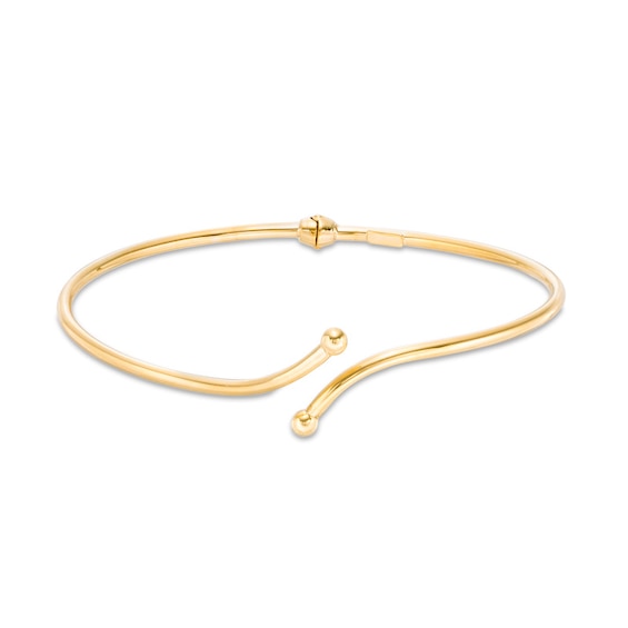 Previously Owned - Made in Italy Bypass Flex Bangle in 14K Gold