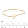 Thumbnail Image 2 of Previously Owned - Made in Italy Bypass Flex Bangle in 14K Gold