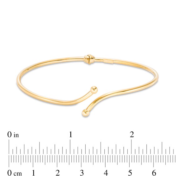 Previously Owned - Made in Italy Bypass Flex Bangle in 14K Gold