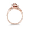 Thumbnail Image 3 of Previously Owned - Enchanted Disney Belle 1/10 CT. T.W. Diamond Rose Ring in 10K Rose Gold