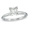 Thumbnail Image 1 of Previously Owned - 1 CT. Princess-Cut Diamond Solitaire Engagement Ring in 14K White Gold