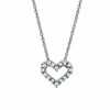 Thumbnail Image 1 of Previously Owned - 1/10 CT. T.W. Diamond Heart Pendant in 14K White Gold