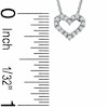 Thumbnail Image 2 of Previously Owned - 1/10 CT. T.W. Diamond Heart Pendant in 14K White Gold