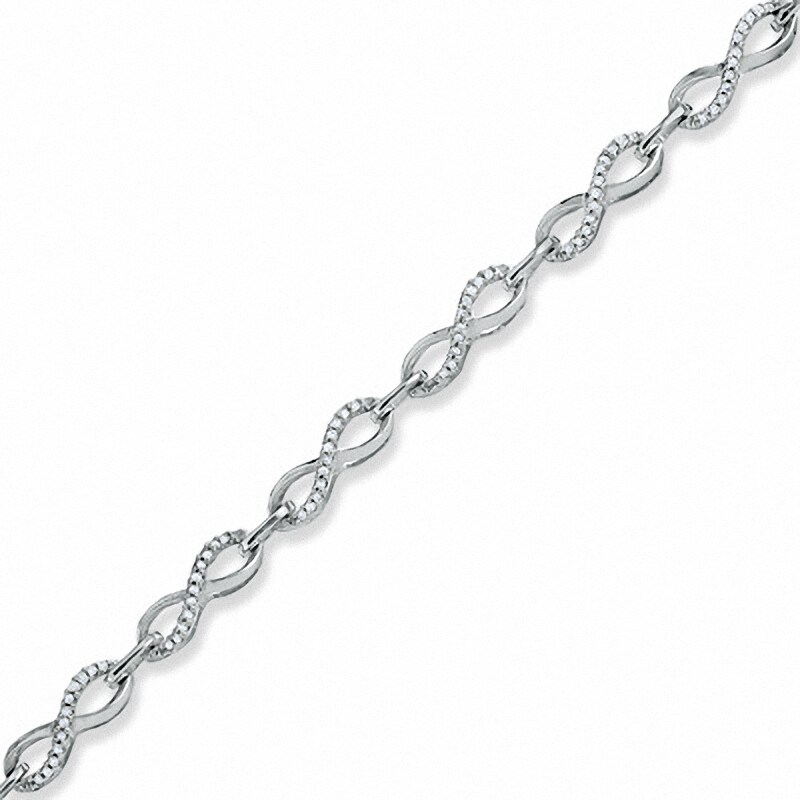 Main Image 1 of Previously Owned - 1/2 CT. T.W. Diamond Fashion Bracelet in 10K White Gold