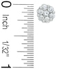Thumbnail Image 2 of Previously Owned - 1 CT. T.W. Diamond Flower Earrings in 14K White Gold