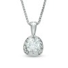 Thumbnail Image 1 of Previously Owned - 1/2 CT. T.W. Diamond Tension-Set Pendant in 14K White Gold (I/I2) - 17"