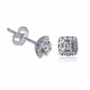 Thumbnail Image 1 of Previously Owned - 3/8 CT. T.W. Diamond Square Frame Stud Earrings in 14K White Gold