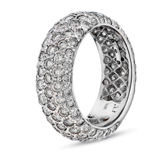 Previously Owned - 2-7/8 CT. T.w. Diamond Multi-Row Eternity Band in 14K White Gold