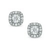 Thumbnail Image 1 of Previously Owned - 3/8 CT. T.W. Diamond Frame Stud Earrings in 14K White Gold (I/I2)