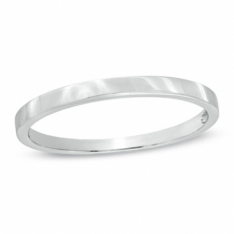 Main Image 1 of Previously Owned - 1.5mm Wedding Band in 10K White Gold