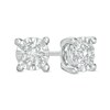 Thumbnail Image 1 of Previously Owned - 1/2 CT. T.W. Diamond Solitaire Stud Earrings in 10K White Gold