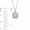 Thumbnail Image 2 of Previously Owned - 1/4 CT. T.W. Diamond Double Square Frame Pendant in 14K White Gold