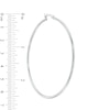 Thumbnail Image 2 of Previously Owned - 62mm Hoop Earrings in Sterling Silver