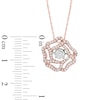 Thumbnail Image 2 of Previously Owned - 1/2 CT. T.W. Diamond Rose Pendant in 10K Rose Gold