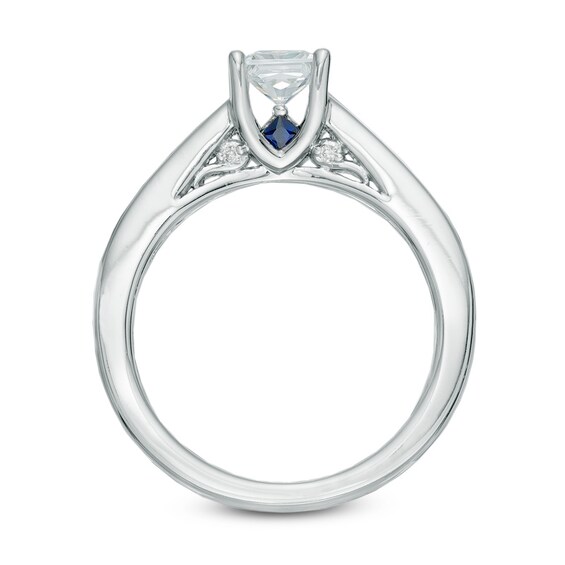 Previously Owned - Vera Wang Love Collection 3/4 CT. T.w. Princess-Cut Diamond Engagement Ring in 14K White Gold