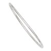 Thumbnail Image 1 of Previously Owned - Slanted Groove Slip-On Bangle in 14K White Gold - 8.5"