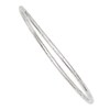 Thumbnail Image 0 of Previously Owned - Slanted Groove Slip-On Bangle in 14K White Gold - 8.5"