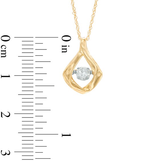Previously Owned - 1/3 CT. Diamond Solitaire Teardrop Pendant in 10K Gold