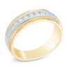Thumbnail Image 2 of Previously Owned - 1/2 CT. T.W. Diamond Milgrain Anniversary Band in 14K Two-Tone Gold