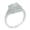 Thumbnail Image 2 of Previously Owned - 5/8 CT. T.W. Quad Princess-Cut Diamond Double Frame Ring in 10K White Gold
