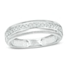 Thumbnail Image 1 of Previously Owned - 1/4 CT. T.W. Diamond Vintage-Style Wedding Band in 10K White Gold