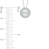 Thumbnail Image 2 of Previously Owned - 1/4 CT. T.W. Diamond Circle Frame Pendant in 10K White Gold
