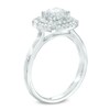 Thumbnail Image 2 of Previously Owned - 1 CT. T.W. Diamond Double Square Frame Engagement Ring in 14K White Gold