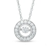 Thumbnail Image 1 of Previously Owned - 1/2 CT. T.W. Diamond Vintage-Style Circle Pendant in 14K White Gold