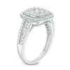 Thumbnail Image 1 of Previously Owned - 1 CT. T.W. Composite Diamond Cushion Frame Engagement Ring in 14K White Gold