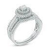 Thumbnail Image 2 of Previously Owned - 1/2 CT. T.W. Diamond Double Frame Bridal Set in 10K White Gold