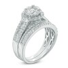 Thumbnail Image 2 of Previously Owned - 1-1/6 CT. T.W. Multi-Diamond Frame Bridal Set in 10K White Gold