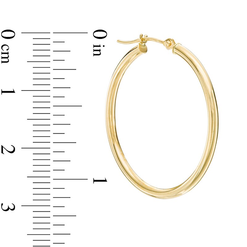 Main Image 2 of Previously Owned - 30mm Hoop Earrings in 14K Gold