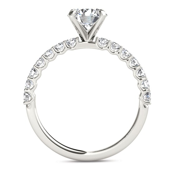 Previously Owned - 1 CT. T.w. Diamond Engagement Ring in 14K White Gold