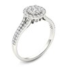 Thumbnail Image 2 of Previously Owned - 1/2 CT. T.W. Composite Diamond Frame Engagement Ring in 14K White Gold