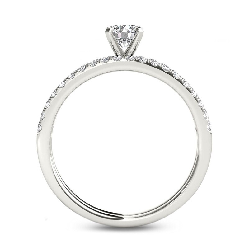 Previously Owned - 3/4 CT. T.W. Diamond Bridal Set in 14K White Gold