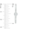 Thumbnail Image 2 of Previously Owned - 3/8 CT. T.W. Diamond Bezel-Set Hoop Earrings in 10K White Gold