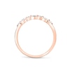 Thumbnail Image 2 of Previously Owned - 1/8 CT. T.W. Marquise and Round Diamond Alternating Anniversary Band in 14K Rose Gold