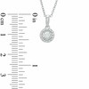 Thumbnail Image 2 of Previously Owned - 1/5 CT. T.W. Diamond Frame Circle Pendant in 10K White Gold