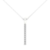 Thumbnail Image 0 of Previously Owned - Line of Love™ 1/6 CT. T.W. Diamond Pendant in 10K White Gold