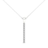 Thumbnail Image 1 of Previously Owned - Line of Love™ 1/6 CT. T.W. Diamond Pendant in 10K White Gold