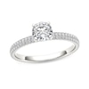 Thumbnail Image 1 of Previously Owned - 3/4 CT. T.W. Diamond Double Row Engagement Ring in 14K White Gold