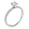 Thumbnail Image 2 of Previously Owned - 3/4 CT. T.W. Diamond Double Row Engagement Ring in 14K White Gold