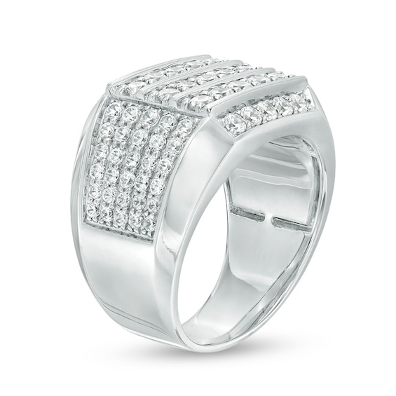 Previously Owned - 2-1/2 CT. T.w. Diamond Multi-Row Ring in 10K White Gold