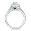 Thumbnail Image 3 of Previously Owned - Vera Wang Love Collection 5/8 CT. T.W. Princess-Cut Diamond Frame Engagement Ring in 14K White Gold