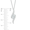 Thumbnail Image 1 of Previously Owned - Ever Us® 3/4 CT. T.W. Two-Stone Diamond Bypass Pendant in 14K White Gold - 19"